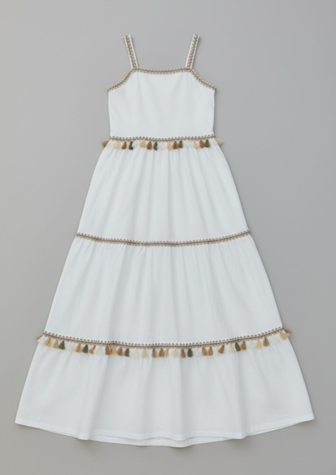 Vestido Longo Étnico Infantil Forrado – Leve, Elegante e Confortável para Momentos Especiais