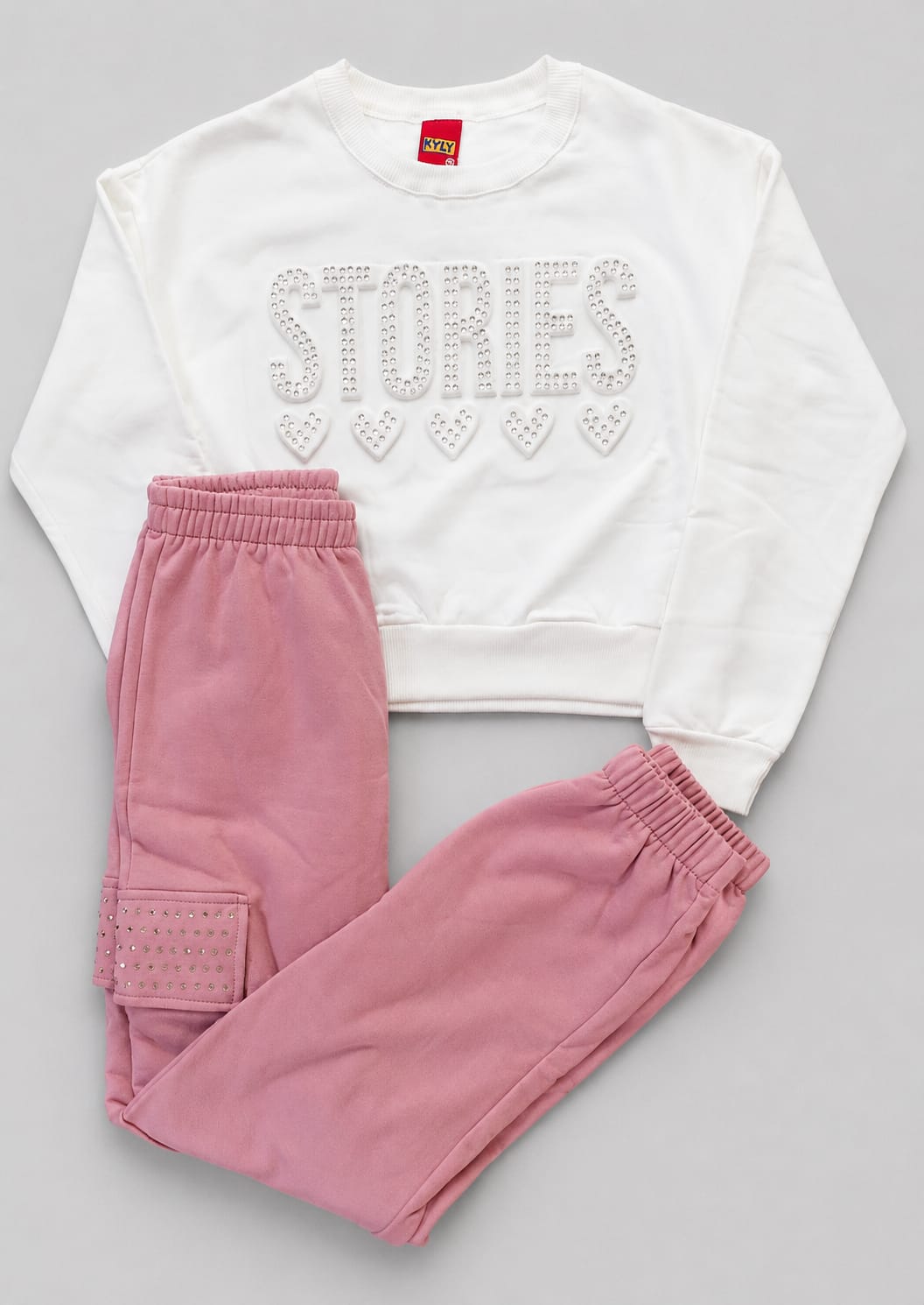 Conjunto Stories Infantil em Moletom Peluciado