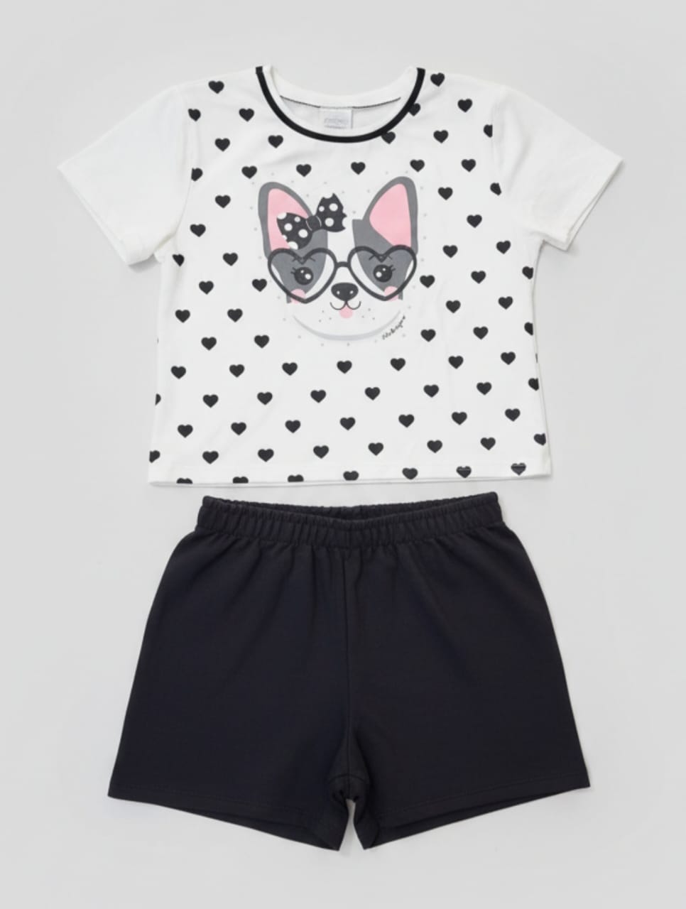 Conjunto Cachorrinho Infantil 100% Algodão – Conforto, Estilo e Brilho para o Dia a Dia