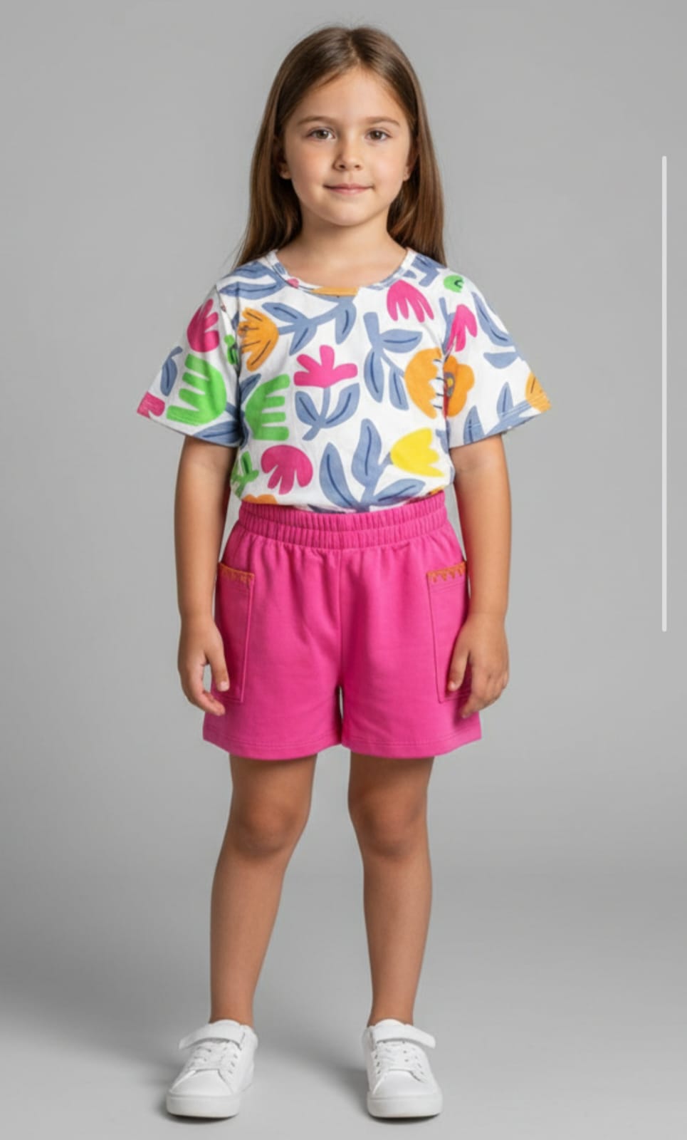 Conjunto Flores Nanai Infantil – Conforto, Estilo e Delicadeza para o Dia a Dia das Crianças