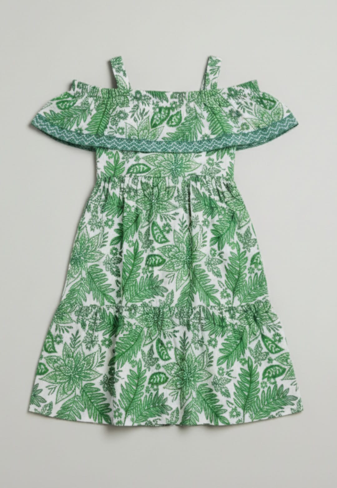 Vestido Ciganinha Flores Infantil em Algodão – Leve, Confortável e Cheio de Estilo