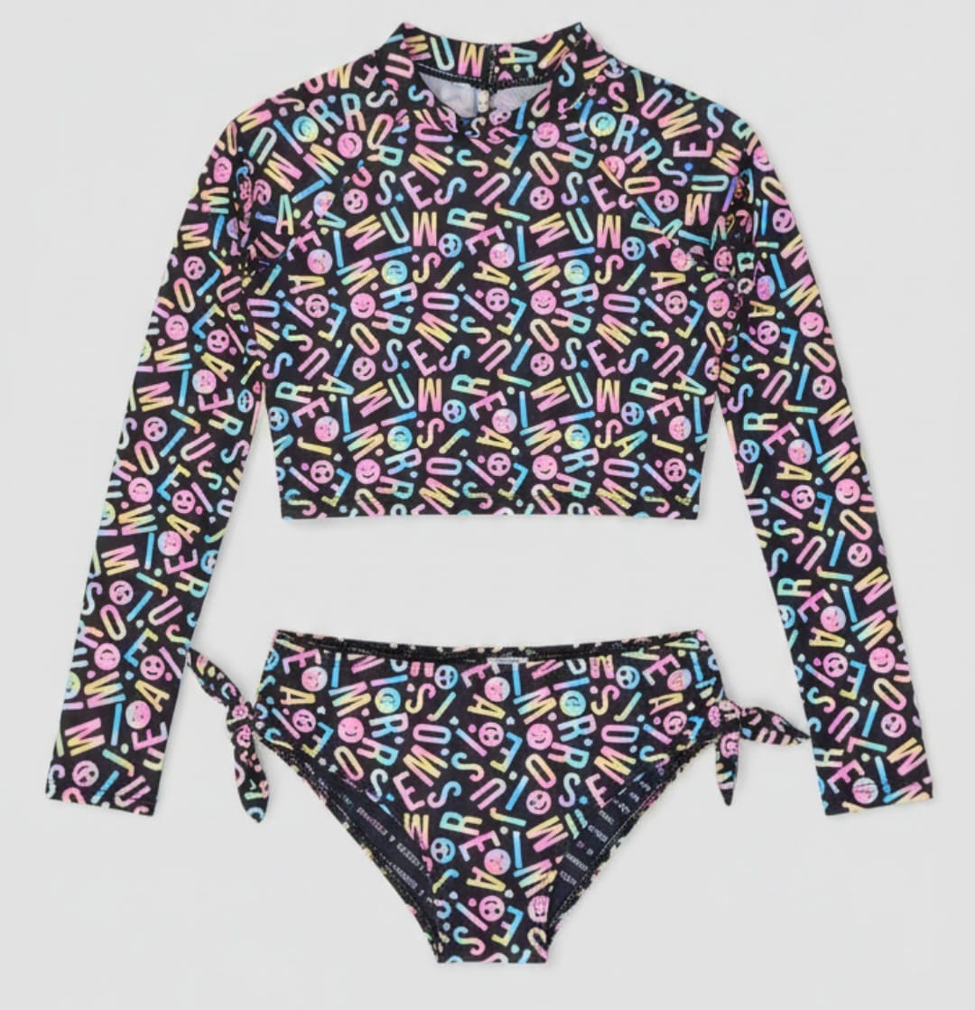 Conjunto Cropped e Tanga de Nadar Infantil com Proteção UV 50+ | Conforto, Estilo e Segurança