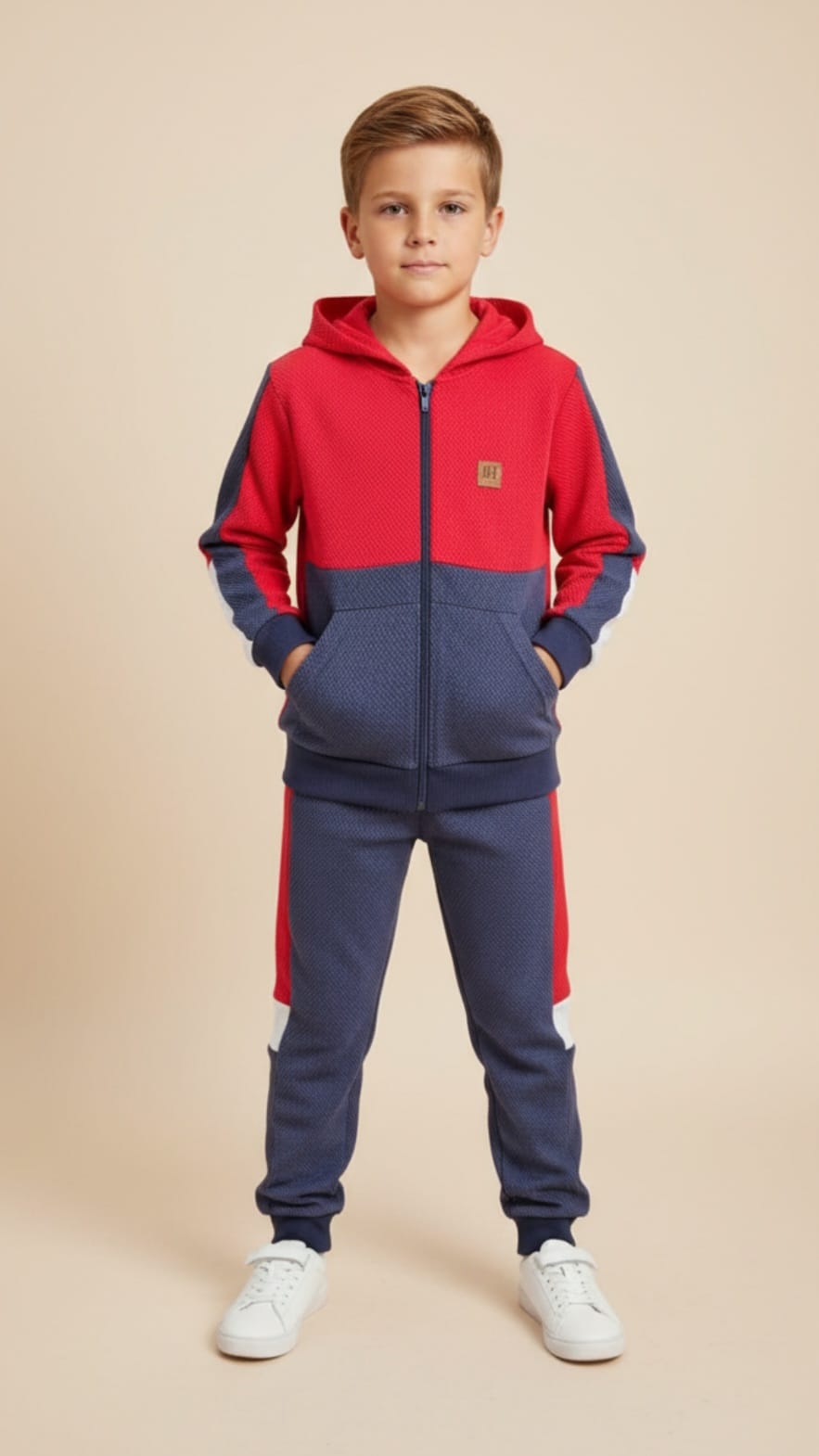 Conjunto Infantil Masculino Soft Tech com Capuz Confortável