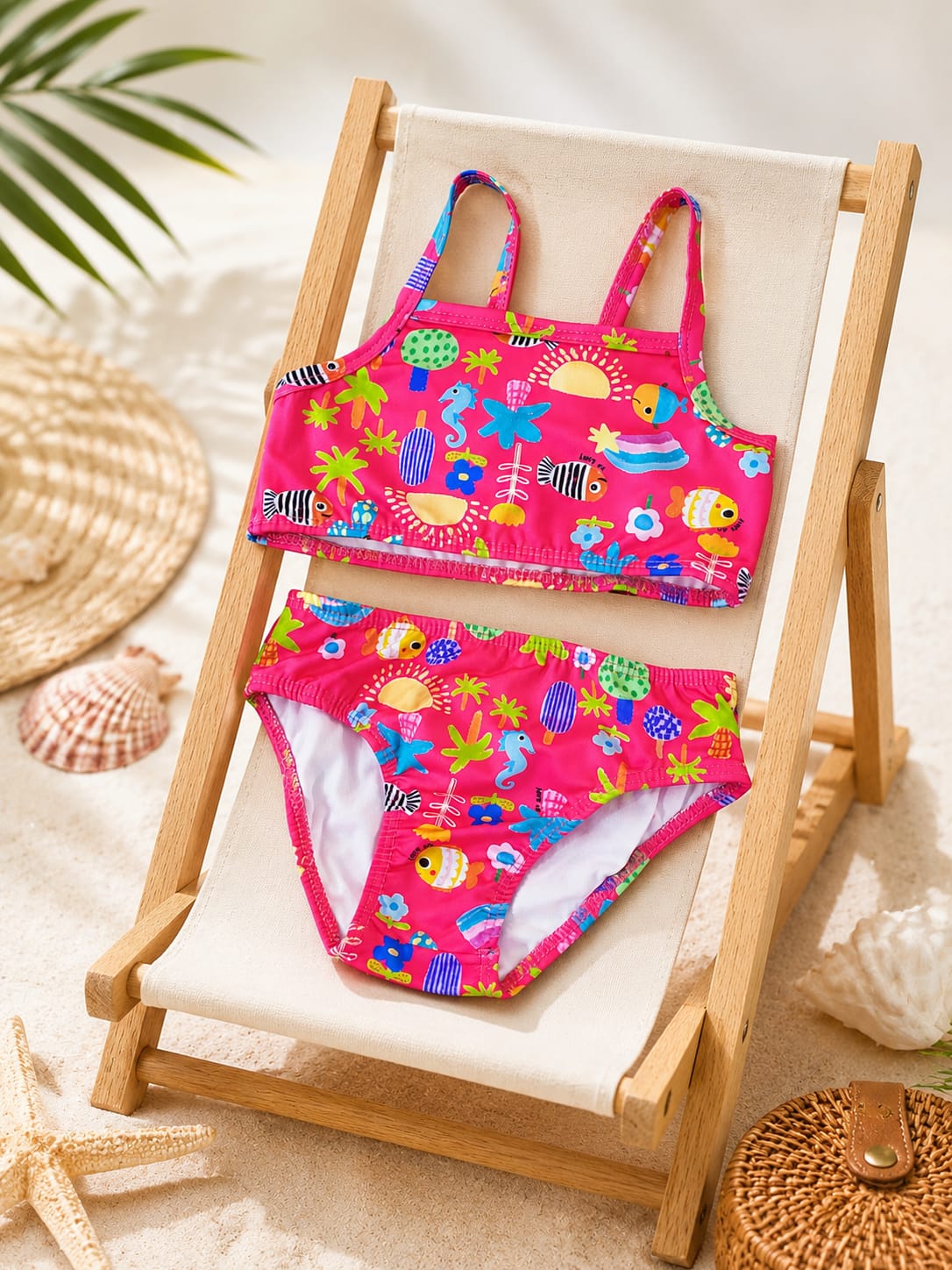 Biquíni Infantil Up Baby fundo do mar com Proteção Solar UV