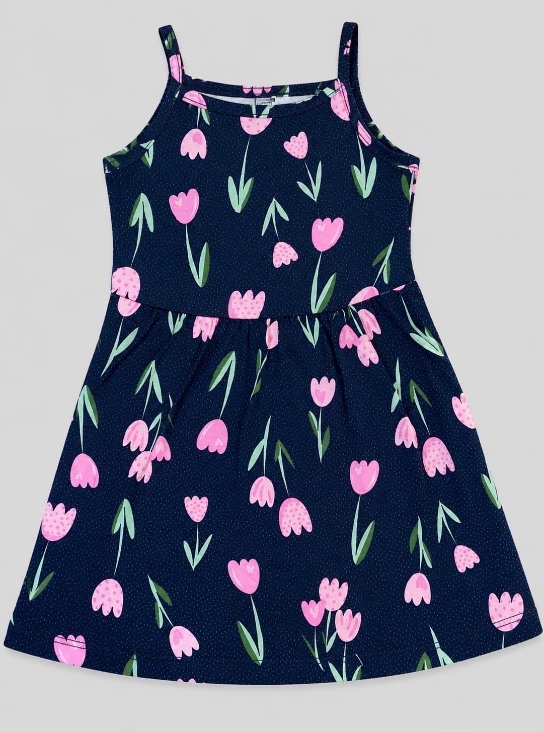 Vestido Infantil Floral em 100% Algodão