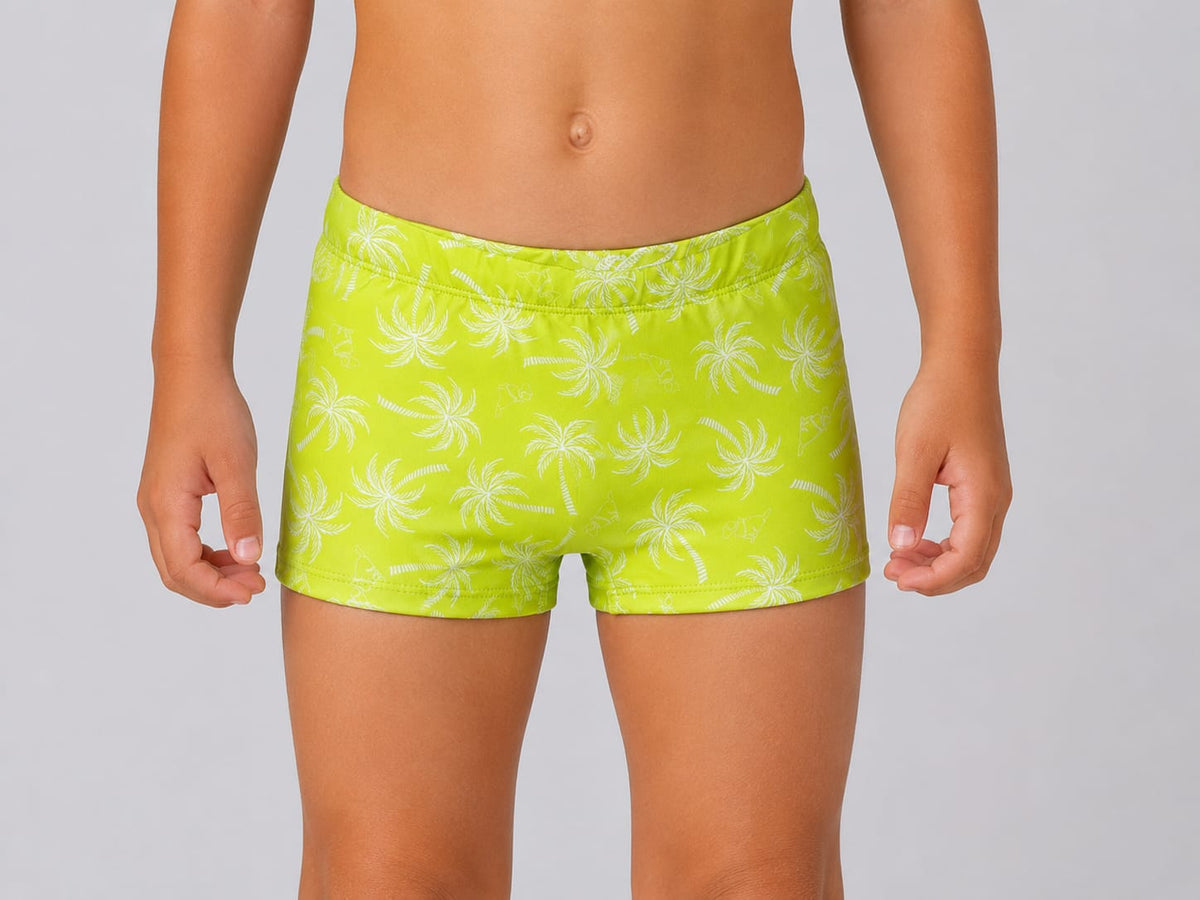 Sunga Infantil com Proteção UV 50+ Estampa Tropical