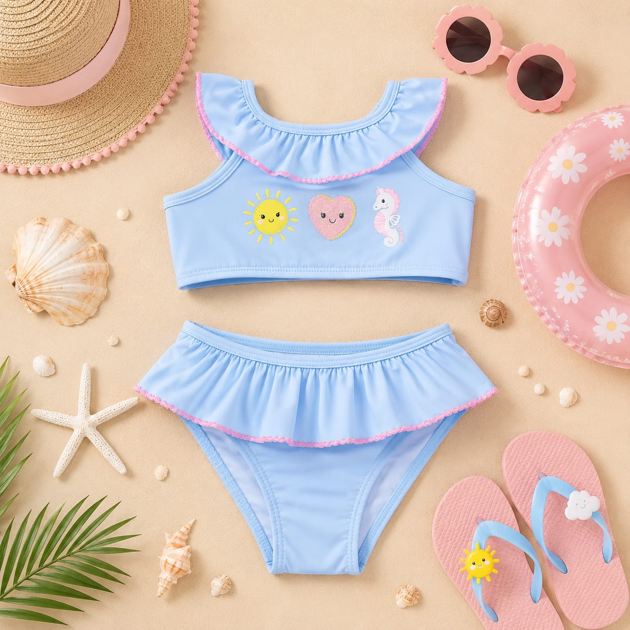 Biquíni Infantil Up Baby com Proteção Solar UV50+