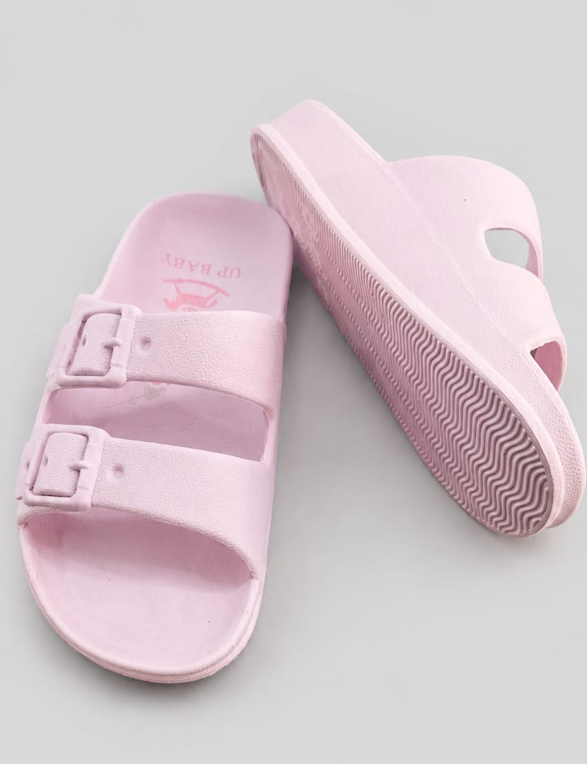 Papete Infantil Up Baby Lilás Doce com Fivelas Decorativas e Solado Antiderrapante