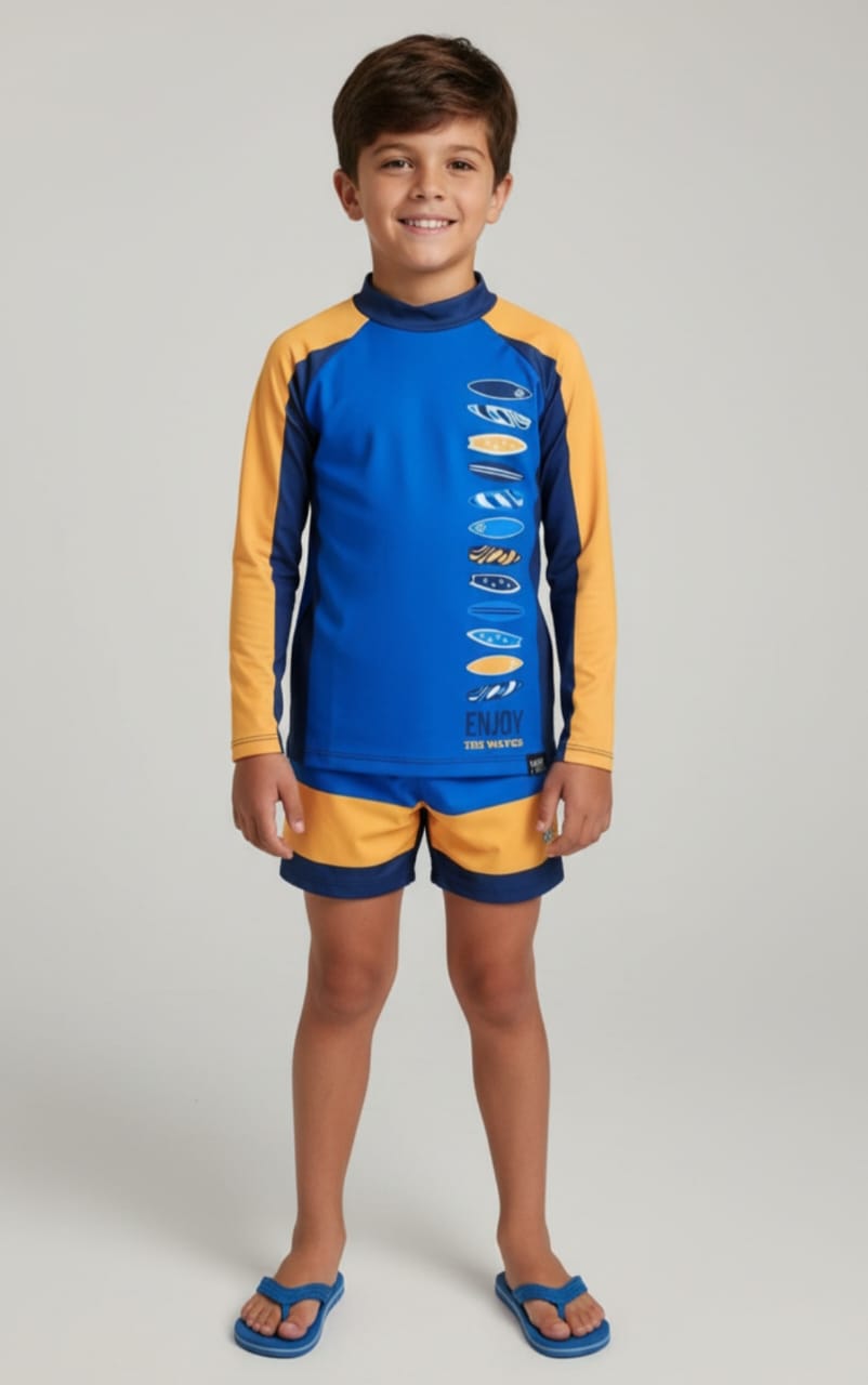 Conjunto Blusa de Proteção UV 50 e Sunga Surf