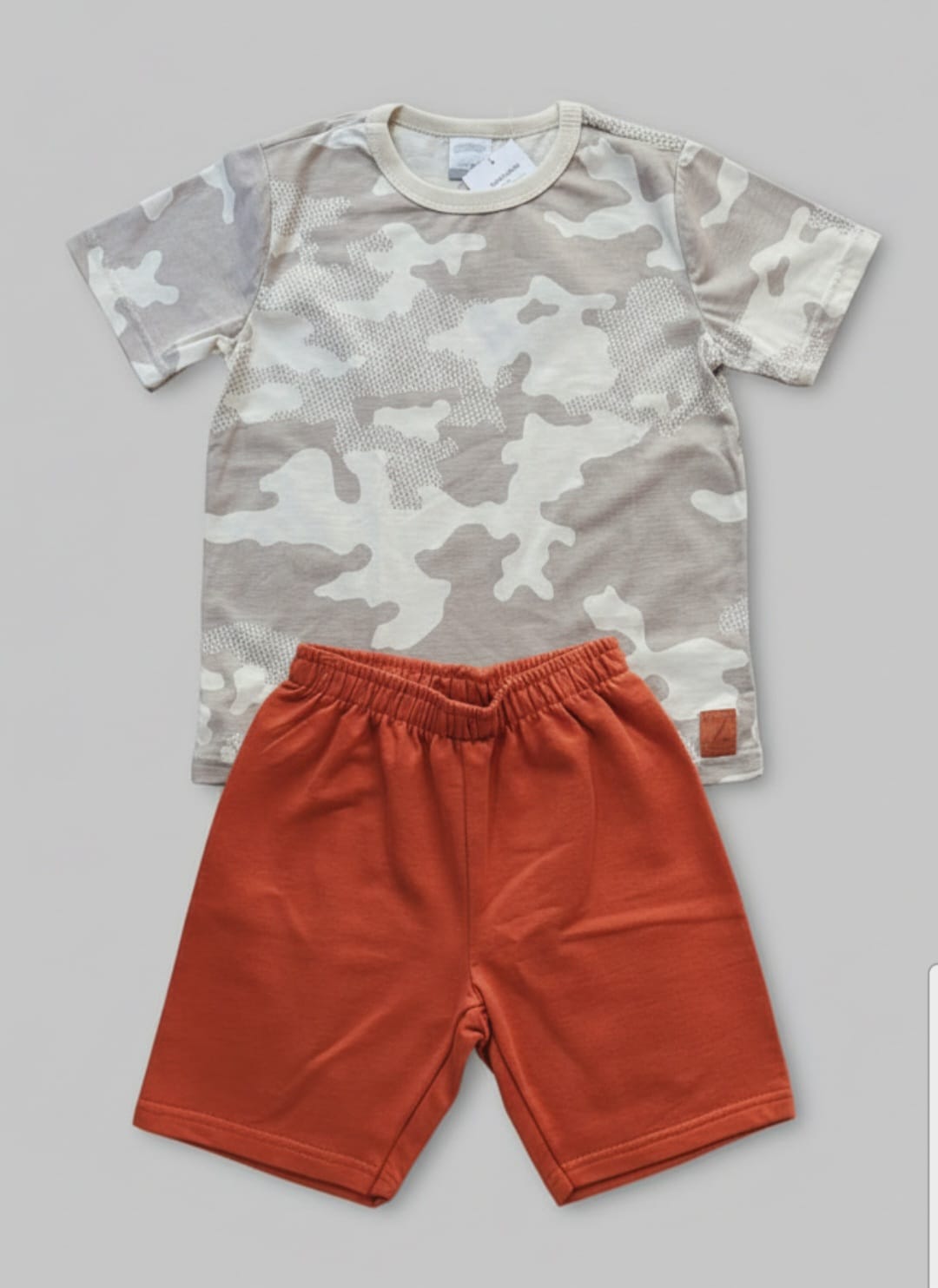 Conjunto Infantil Alakazoo – Blusa e Bermuda Masculina Confortável para o Dia a Dia