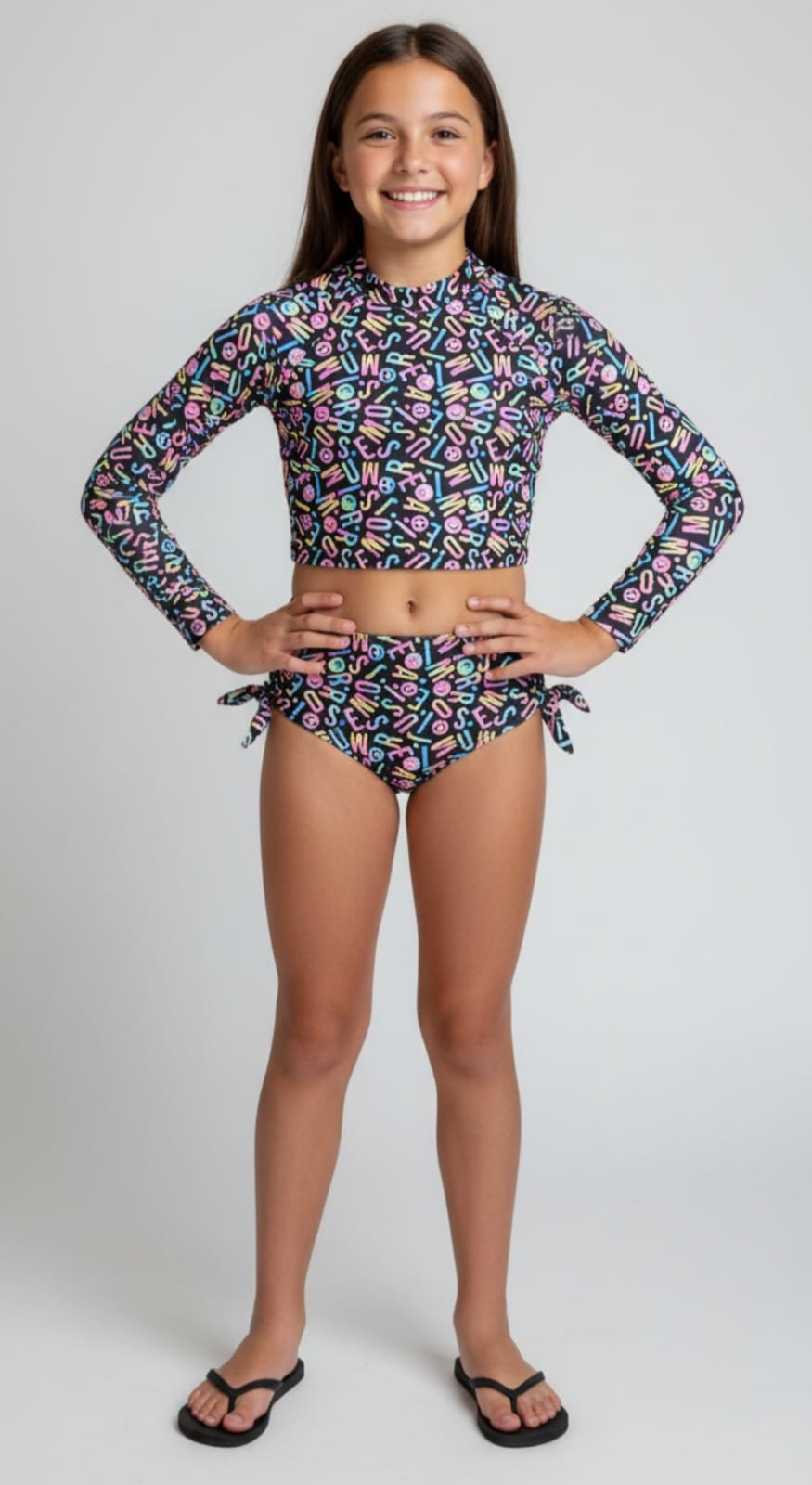 Conjunto Cropped e Tanga de Nadar Infantil com Proteção UV 50+ | Conforto, Estilo e Segurança