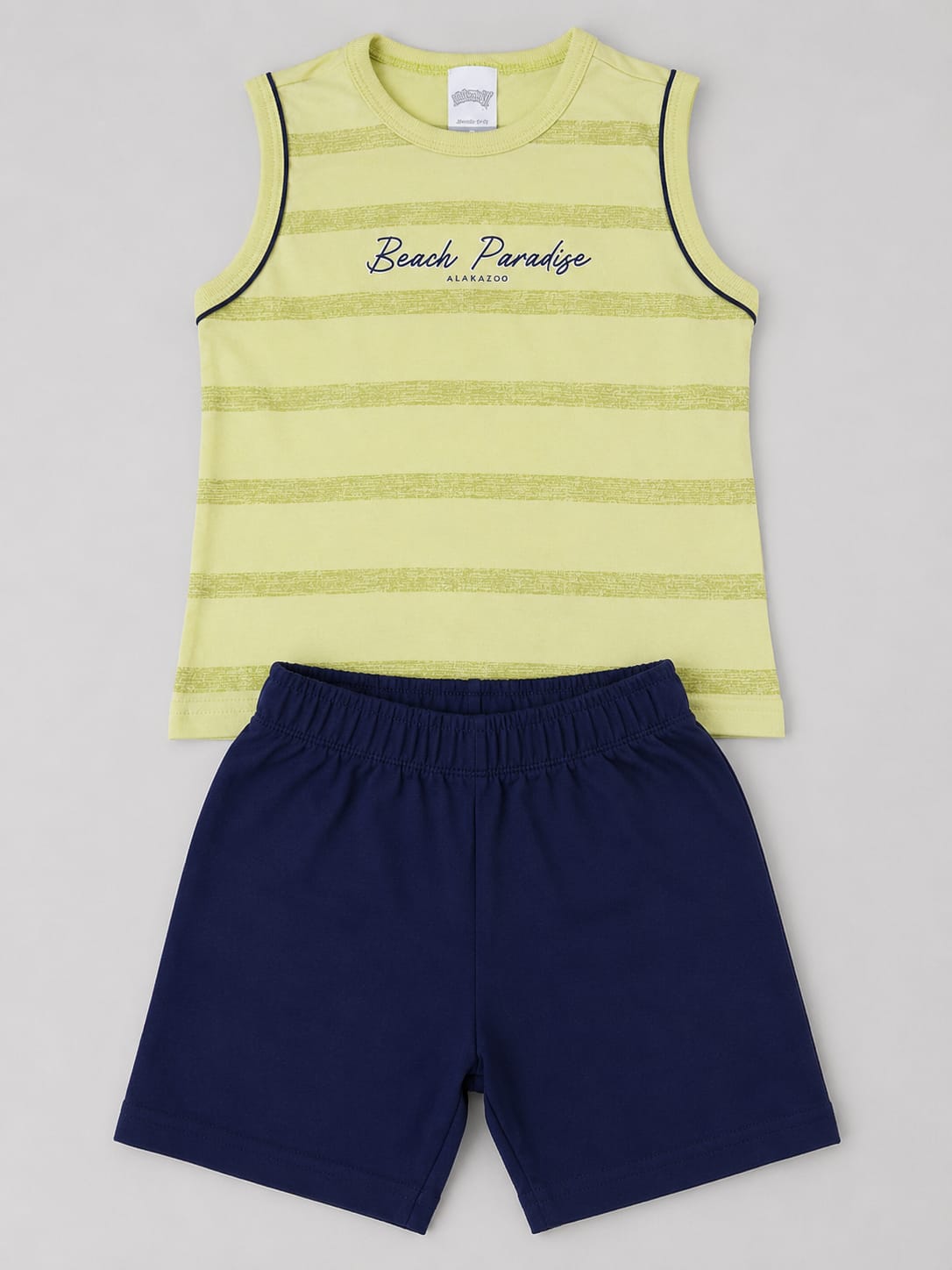 Conjunto Infantil Regata Beach Paradise com Short em Moletom