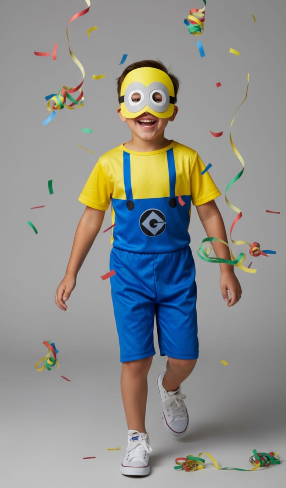 Fantasia Minions com Máscara Infantil