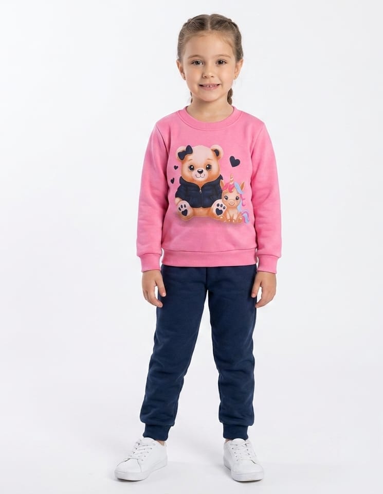 Conjunto Blusa e Calça de Moletom Ursinho Infantil – Conforto, Estilo e Carinho para os Pequenos