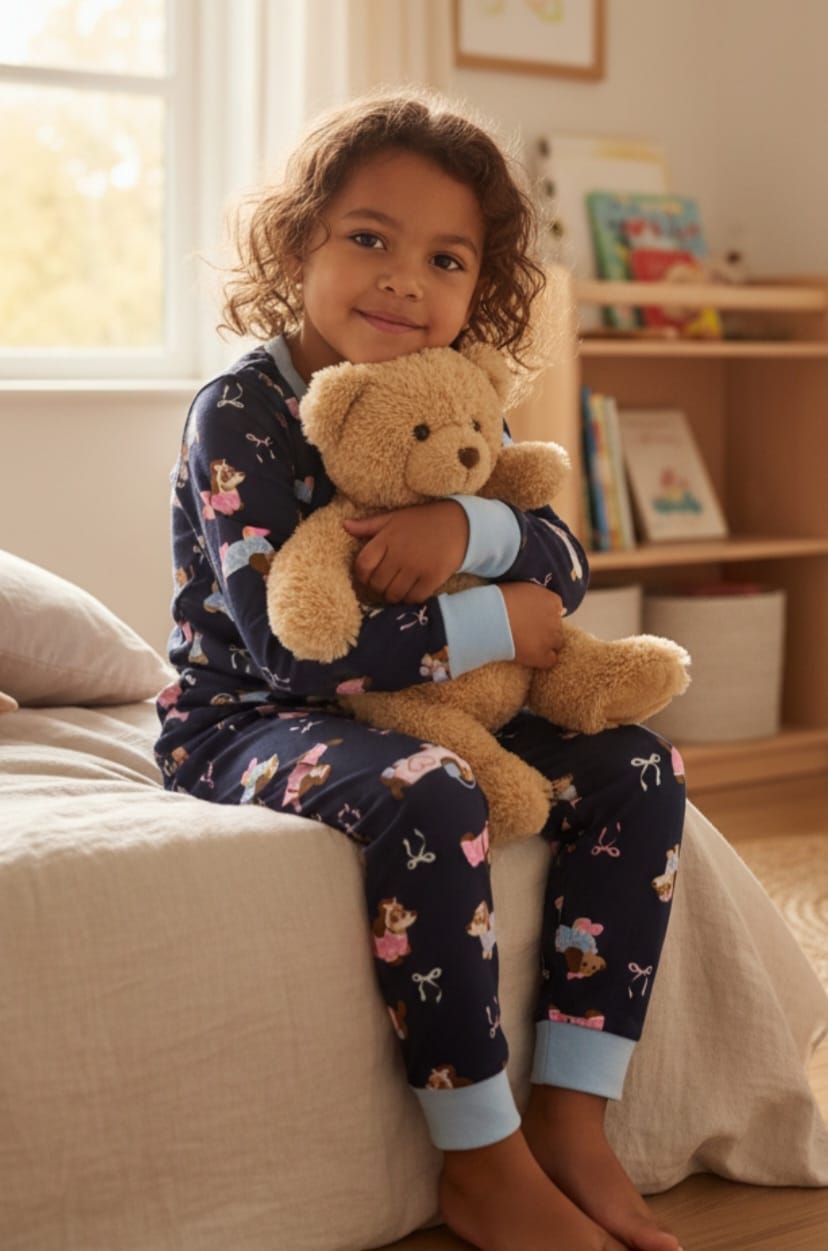 Pijama Infantil Cachorrinho 100% Algodão Meia Estação