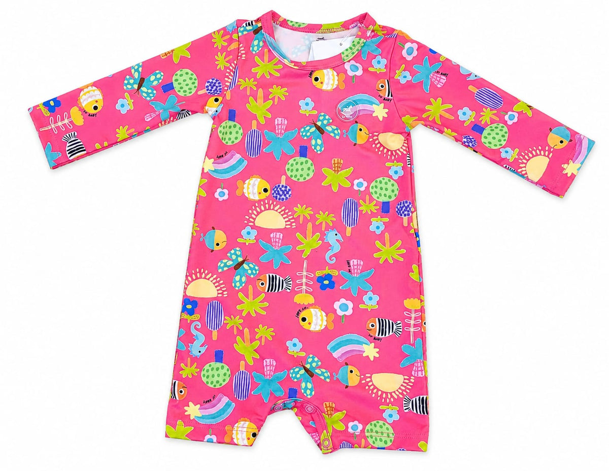 Macaquinho Infantil Manga Longa Up Baby com Proteção Solar UV