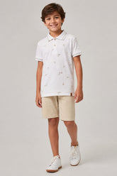 Conjunto Infantil Masculino Polo com Bermuda Moove Stretch