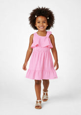 Vestido Infantil em Malha Nikko Rosa