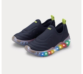 Tênis Infantil de Luz Bibi Roller Celebration 3.0 Azul Marinho com Verde