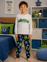 Pijama Infantil Moletom Monster Glow 100% Algodão