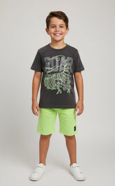 Conjunto Dino Infantil em Algodão – Conforto, Estilo e Diversão Todos os Dias