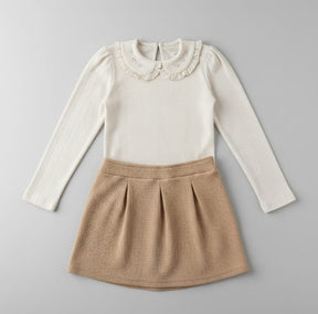 Conjunto Short Saia e Blusa Meia Estação Infantil Confortável e Estiloso