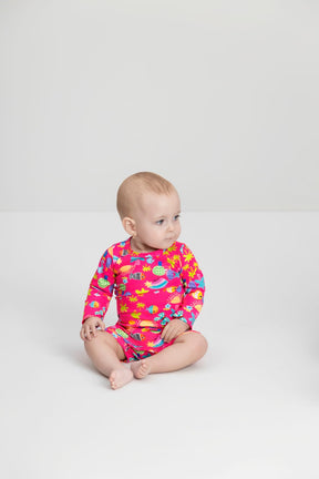 Macaquinho Infantil Manga Longa Up Baby com Proteção Solar UV