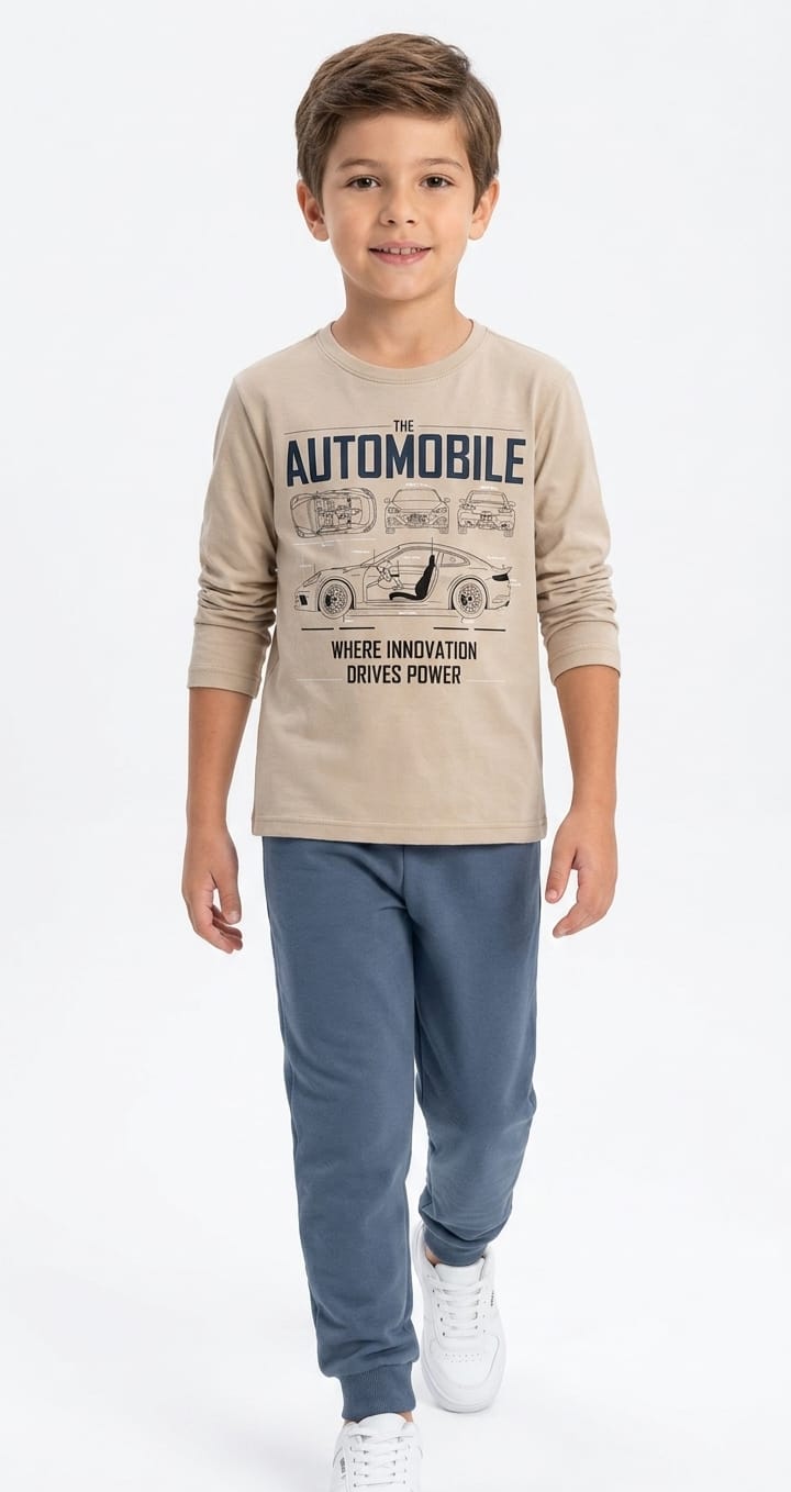 Conjunto Infantil Masculino Meia Estação – Conforto e Estilo no Dia a Dia