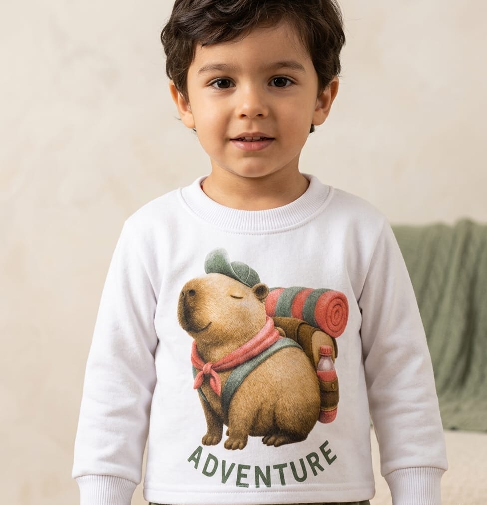 Conjunto Moletom Capivara Menino Infantil em Algodão Peluciado – Conforto e Estilo para o Dia a Dia