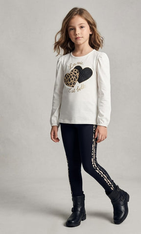 Conjunto Blusa Meio Estação com Legging Menina Infantil – Conforto e Estilo em Algodão