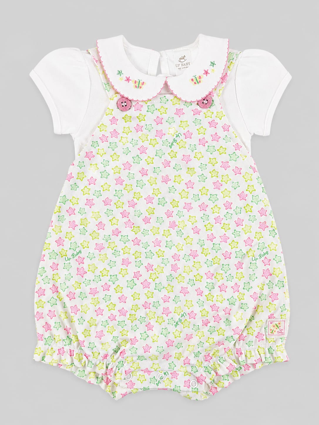 Conjunto Bebê Up Baby Body + Jardineira
