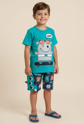 Pijama com Tapa Olho Brilha no Escuro – 100% Algodão, Conforto e Diversão para a Noite