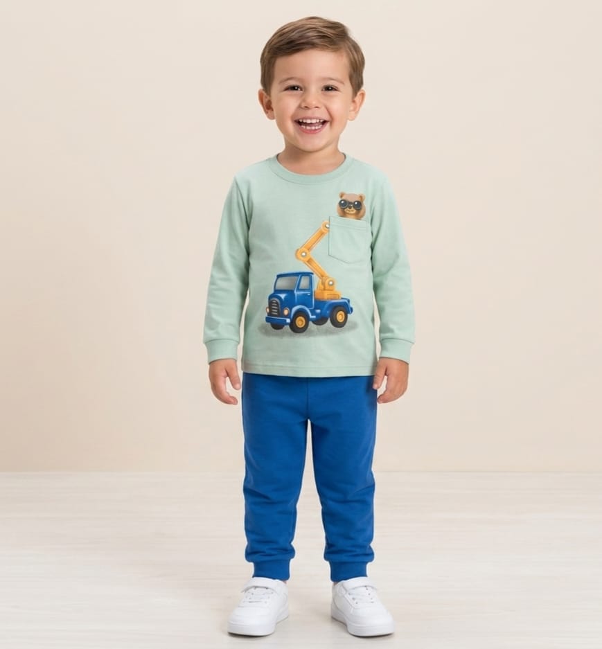 Conjunto Infantil Meia Estação – Conforto e Estilo para o Dia a Dia