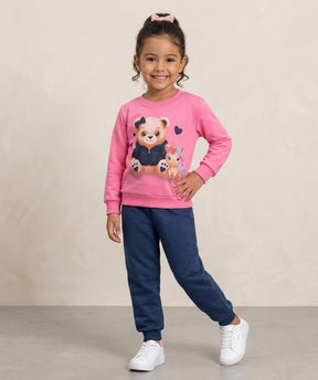 Conjunto Blusa e Calça de Moletom Ursinho Infantil – Conforto, Estilo e Carinho para os Pequenos