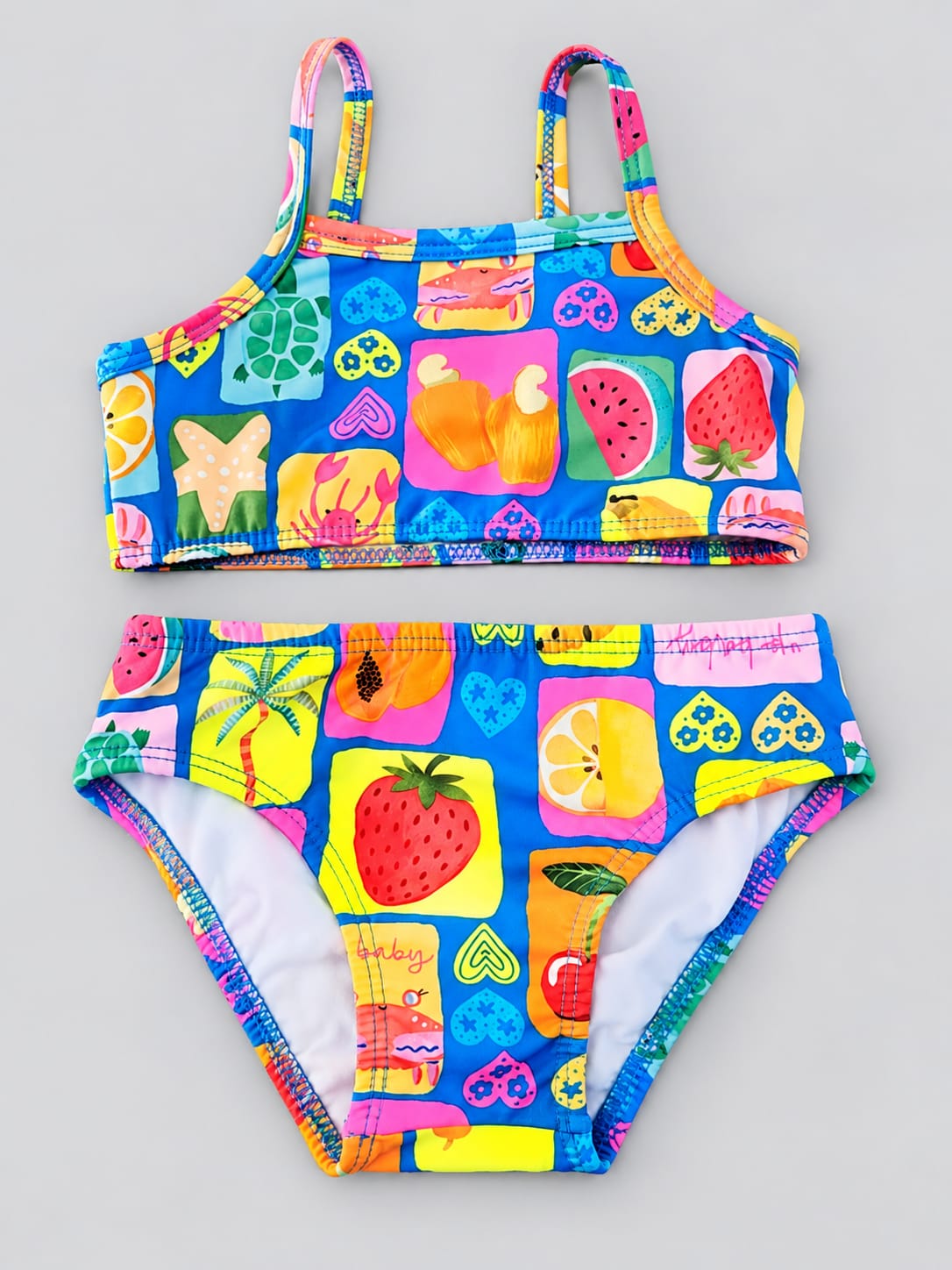 Biquíni Infantil Up Baby com Proteção UV 50 frutas