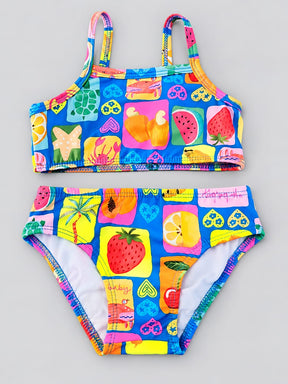 Biquíni Infantil Up Baby com Proteção UV 50 frutas