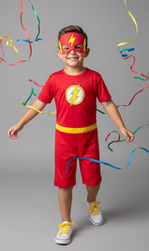 Fantasia Flash com Máscara Infantil