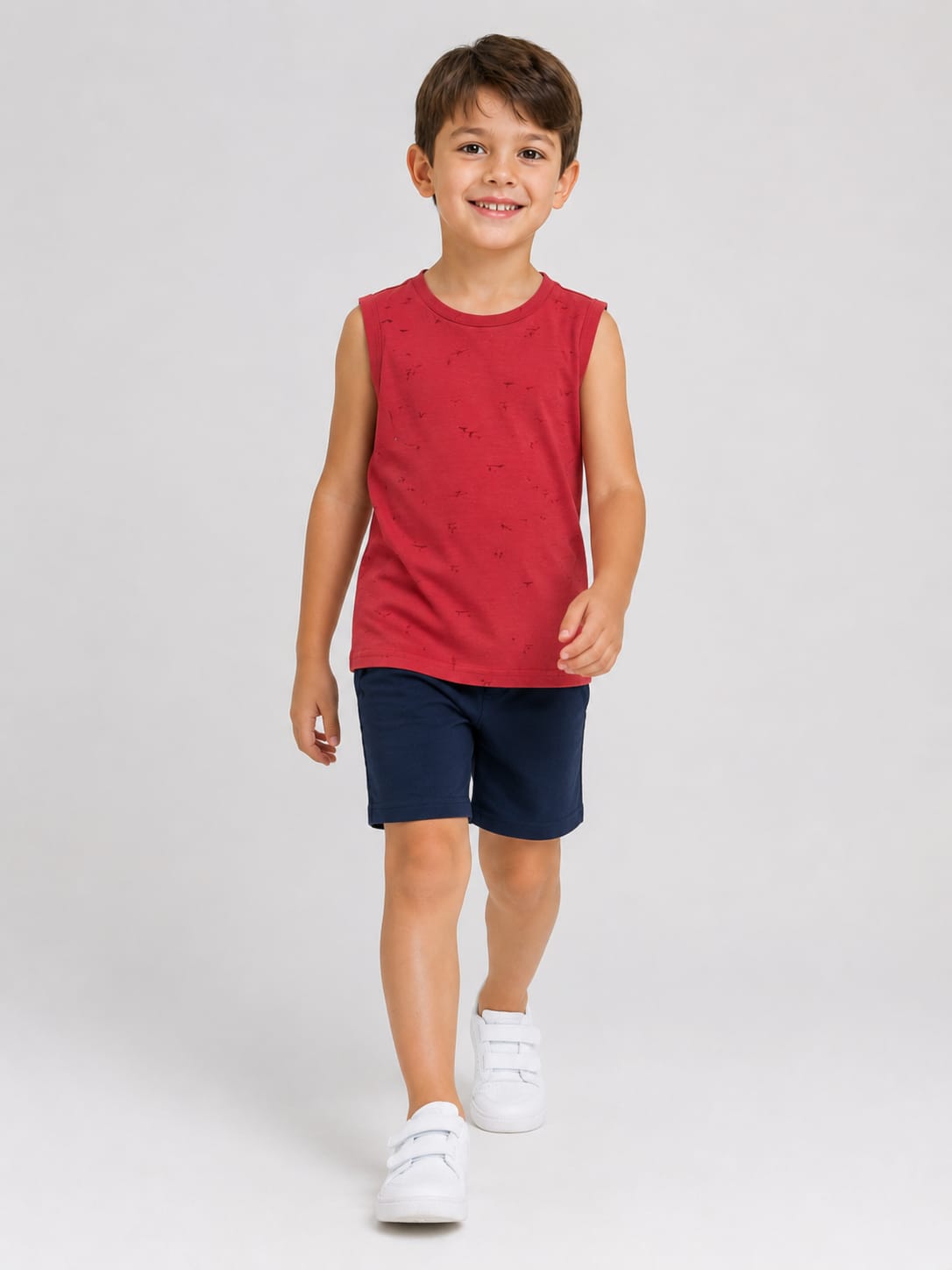 Conjunto Infantil Menino Regata e Short Marinho