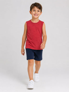 Conjunto Infantil Menino Regata e Short Marinho
