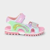 Sandália Infantil Bibi Summer Roller Sport 2.0 Rosa com Lilás
