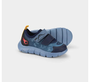 Tênis Infantil Bibi Energy Baby 2.0 Azul de Dinossauro