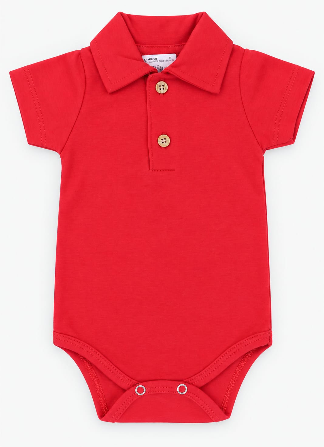 BODY POLO BEBÊ 100% ALGODÃO MALHA PREMIUM