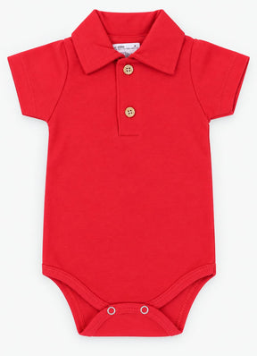 BODY POLO BEBÊ 100% ALGODÃO MALHA PREMIUM