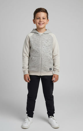 Conjunto Infantil Casual com Jaqueta com Capuz e Calça