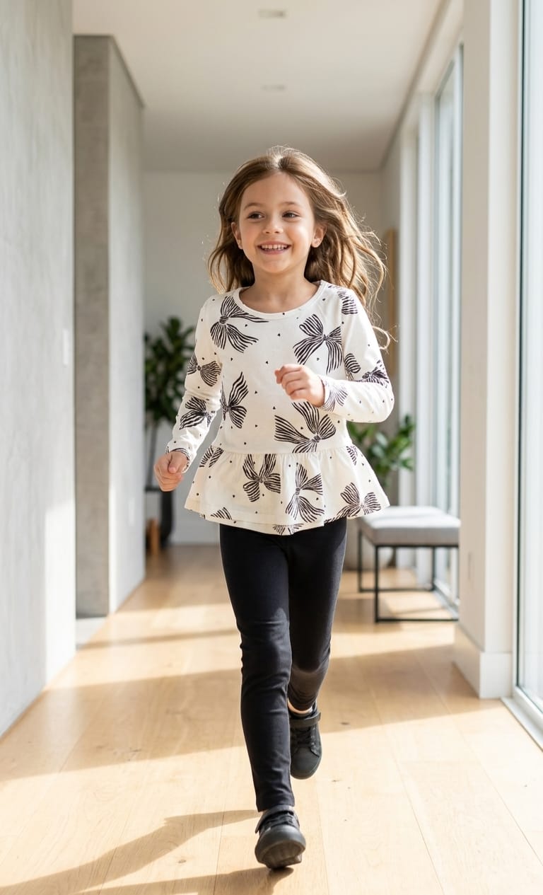 Conjunto Meia Estação Infantil Laço