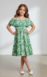 Vestido Ciganinha Flores Infantil em Algodão – Leve, Confortável e Cheio de Estilo