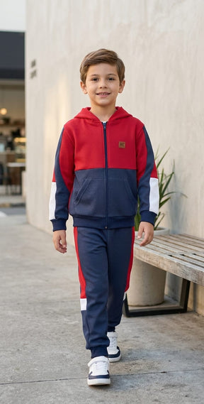 Conjunto Infantil Masculino Soft Tech com Capuz Confortável