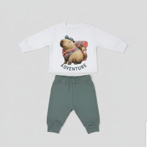 Conjunto Moletom Capivara Menino Infantil em Algodão Peluciado – Conforto e Estilo para o Dia a Dia