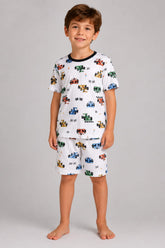 Pijama Infantil Masculino Estampado Fórmula Kids em Malha Modelli
