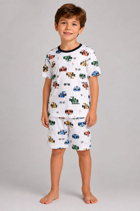 Pijama Infantil Masculino Estampado Fórmula Kids em Malha Modelli